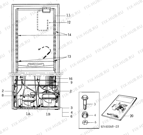 Взрыв-схема холодильника Unknown ER3116B - Схема узла C10 Cold, users manual